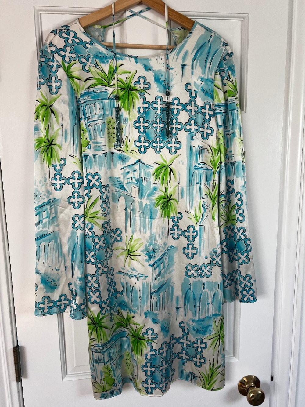 Rare Vintage Lilly Pulitzer Silk Backless Dress Size 6